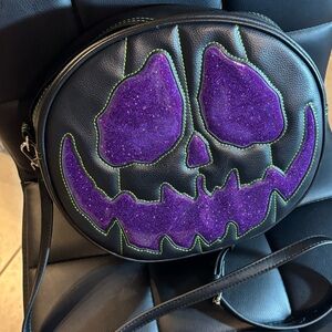 LOVE PAIN AND STITCHES PUMPKIN CULT CROSSBODY BAG